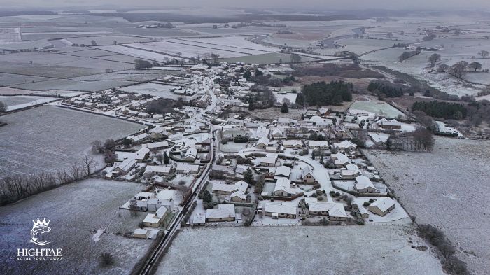Hightae Winter Drone View